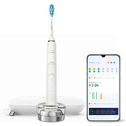 DiamondClean 9000 Sonic electric toothbrush with accessories - white