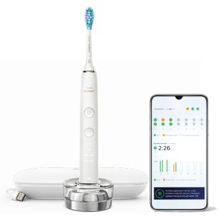 DiamondClean 9000 Sonic electric toothbrush with accessories - White