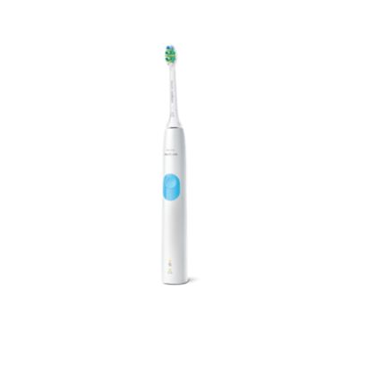 Cleaner teeth. Gently does it.
