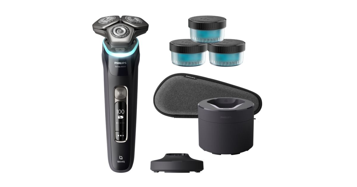 Shaver series 9000 Strojček na suché a mokré holenie so SkinIQ S9976/63 - hlavný produktový obrázok Philips