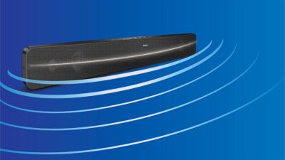 Diseño SoundBar curvo para distribuir el sonido de forma más amplia