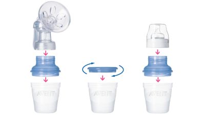 Milk storage cups