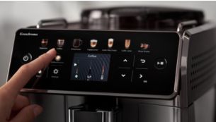 Přizpůsobitelné až pět nastavení kávy pomocí dotykové obrazovky CoffeeEqualizer™