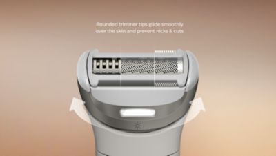 Removes hair as short as 0.2 mm for a gentle, clean shave.