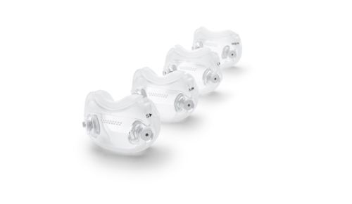 Fuld ansigtspude under næsen