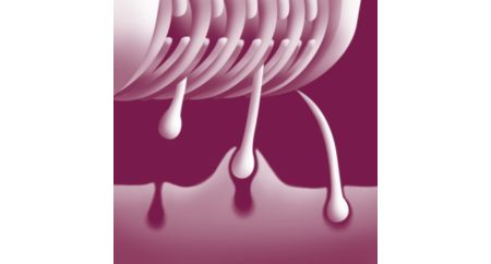 Efficient epilation system pulls out the hairs by the root