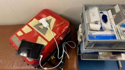 Philips Lumify-echografietoestel met medische benodigdheden