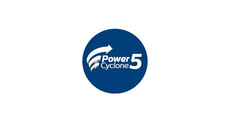 Технология PowerCyclone 5 мгновенно отделяет пыль от воздуха