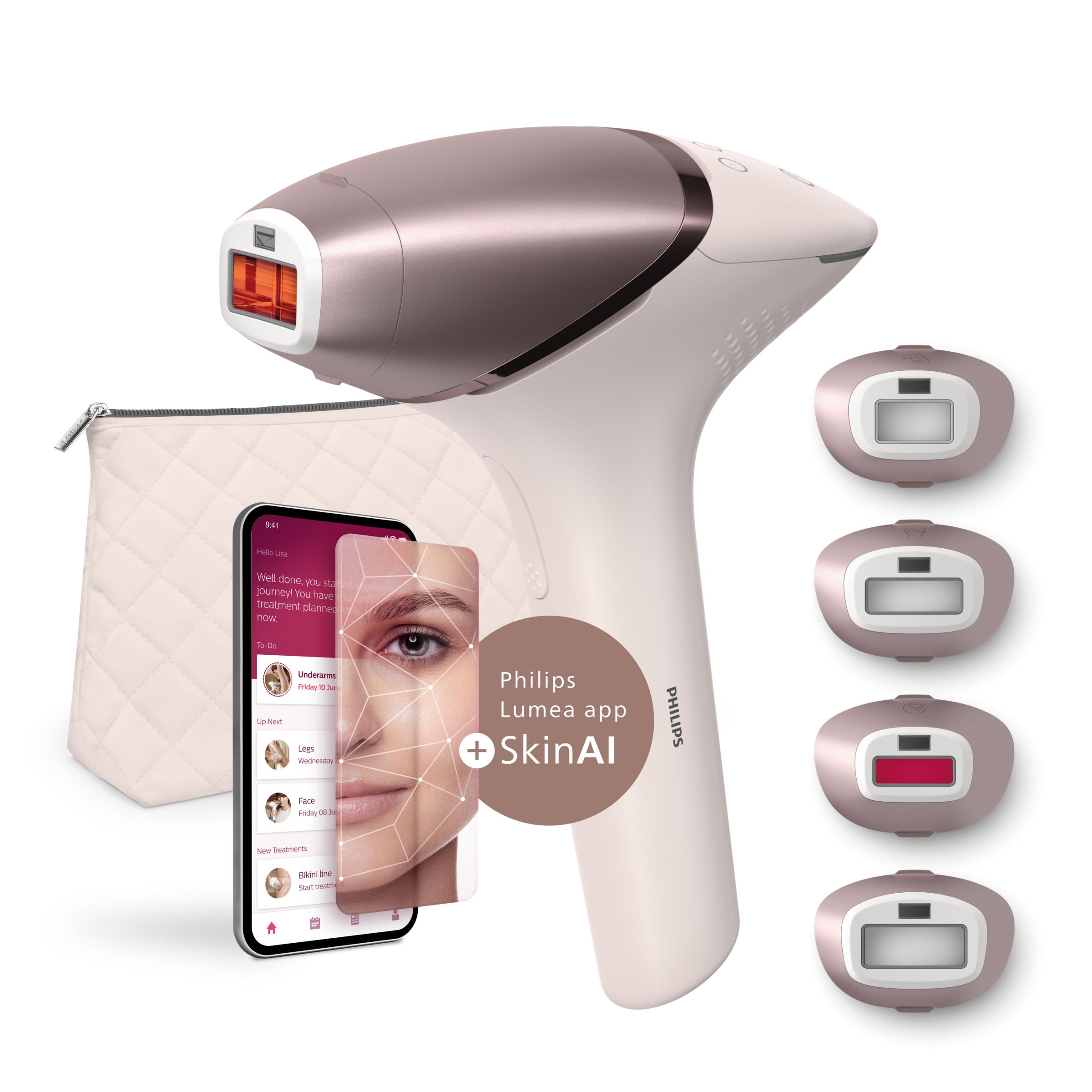 Philips Lumea IPL 9900 Series - IPL Epilátor S funkcí SenseIQ - BRI977/00