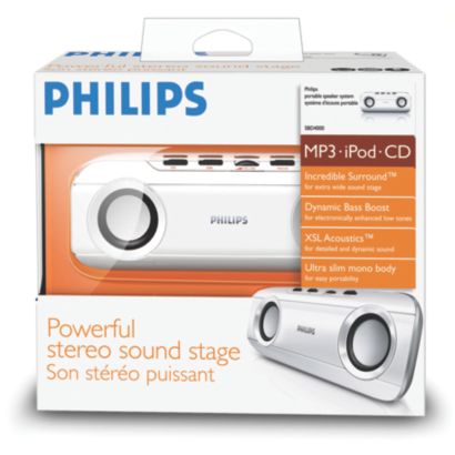 Powerful stereo sound stage