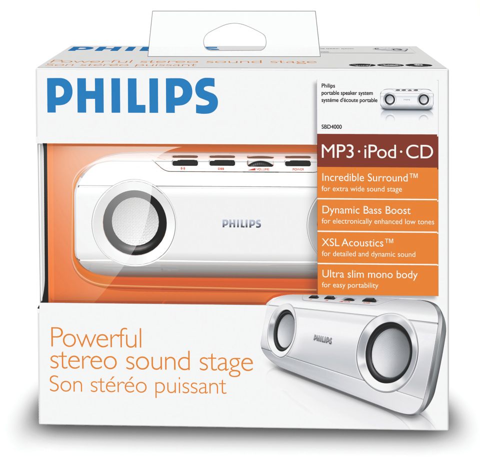 Philips sba290 best sale portable speaker system