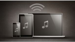 Bluetooth® (aptX® a AAC) pro bezdrátové streamování hudby