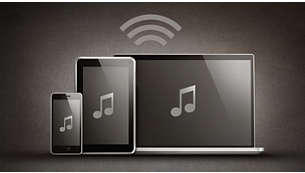 Bluetooth® (aptX® und AAC) für kabelloses Musik-Streaming