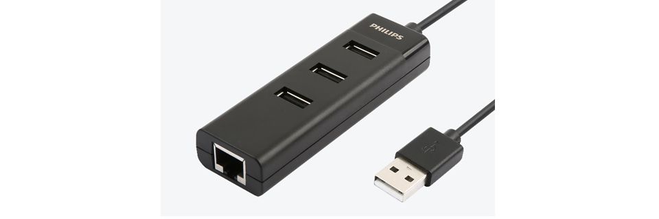 USB 插座集线器扩展到 4 端口迷你集线器。
