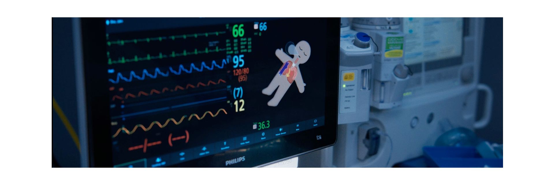 Clinicians using visual patient avatar in operating room