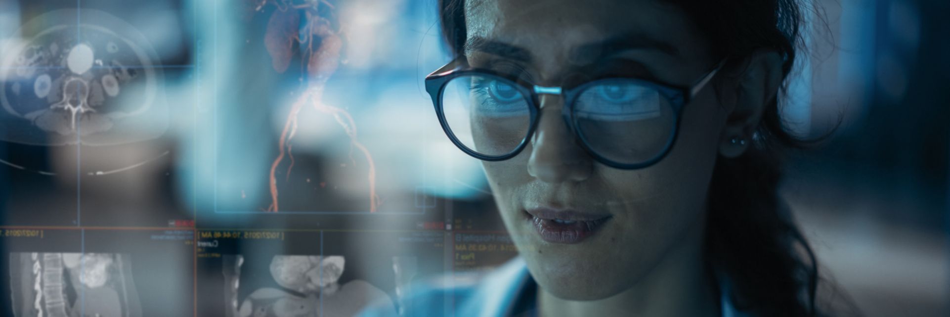 HealthSuite imaging technician looking at imaging