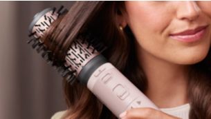 The 50 mm round comb improves volume and hair loss