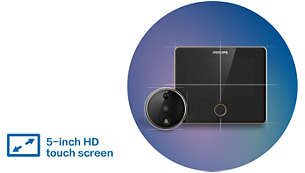 5 吋 HD 觸控式螢幕：適合全家人輕鬆操作