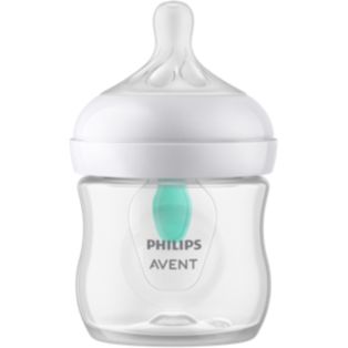 Avent Natural à Réponse Naturelle Biberon valve AirFree 125ml - tétine 0m+ - Pack de 2