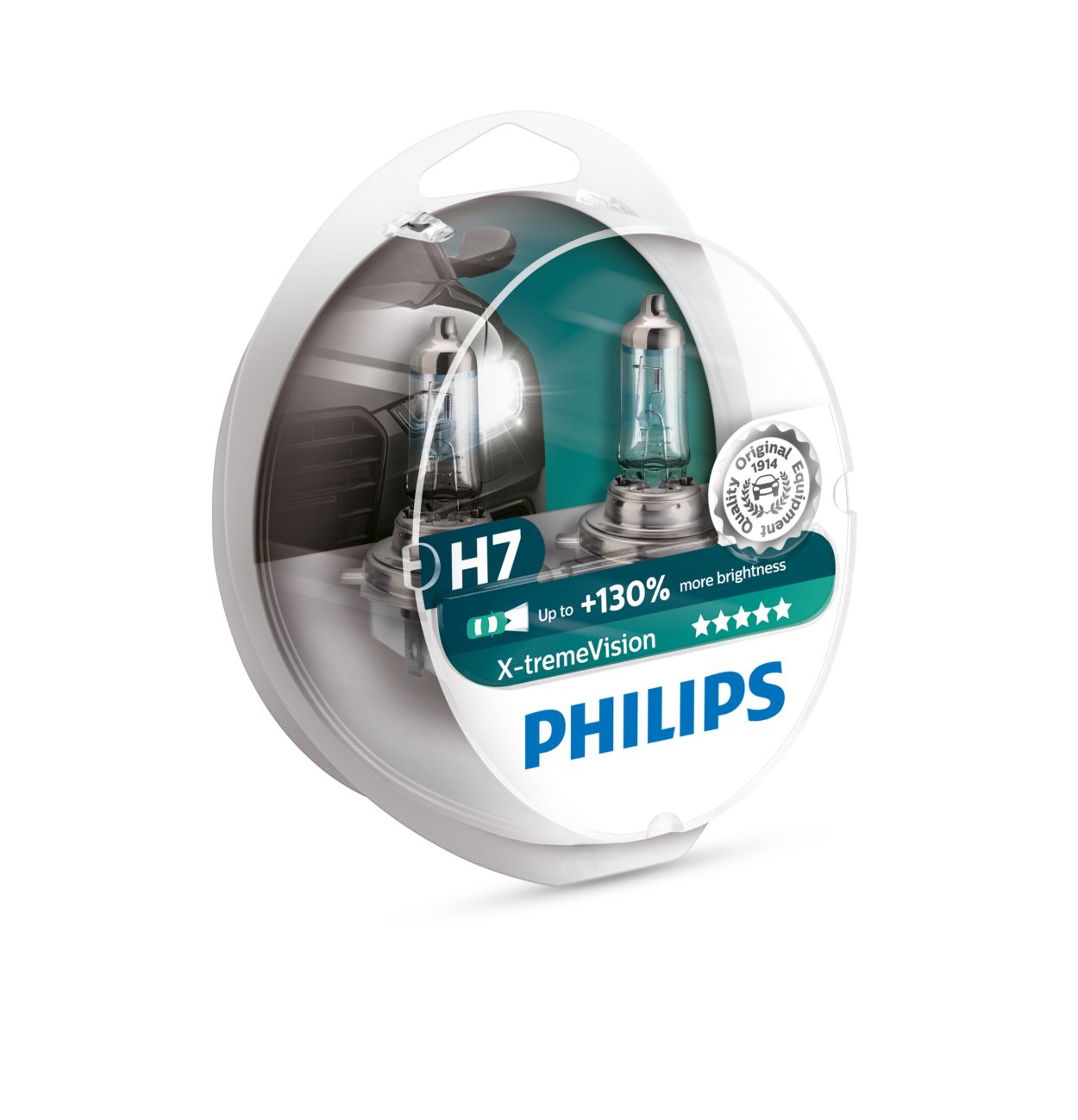 Philips X-treme Vision Moto H7 12V +130 % 1 pcs. - Matronics