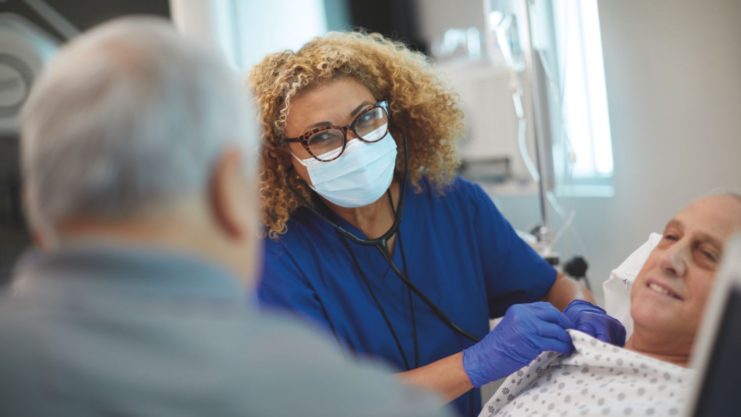Doctor treats patient