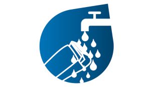 100% 防水加工でシャワー中にも使用でき、クリーニングも簡単