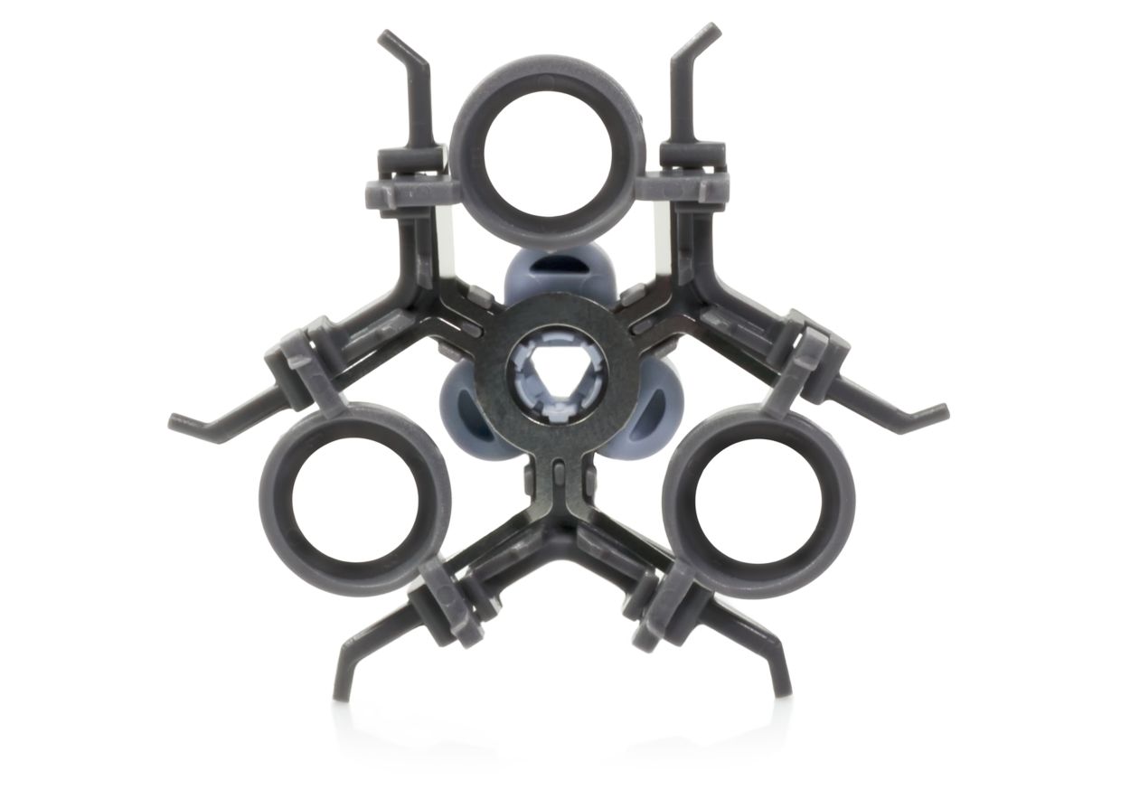 Frame for shaving head components