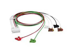 6-adr. EKG-Pat.kabel Clip AAMI ITS Elektrodenkabel
