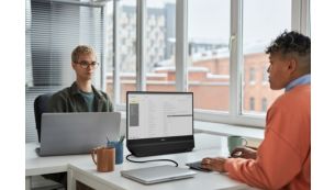 Maximaler Platz dank weniger Monitore