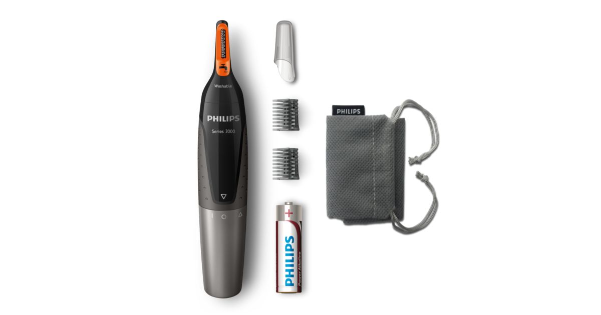 Nose trimmer series 3000 鼻毛／耳毛／眉毛トリマー NT3162/10 | Philips