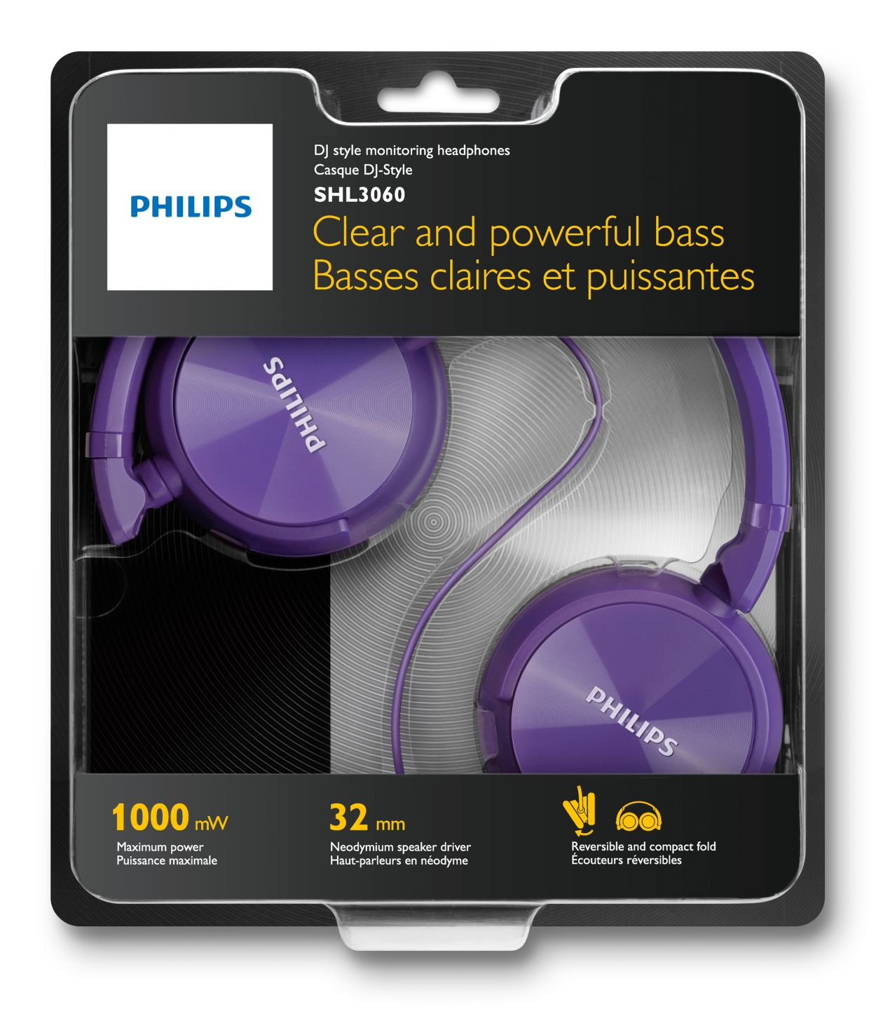 Philips purple headphones sale