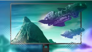Altavoces estéreo incorporados para contenido multimedia