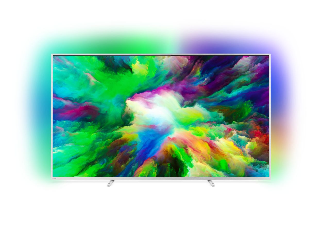 Ultraflacher 4K UHD-LED-Android-Fernseher