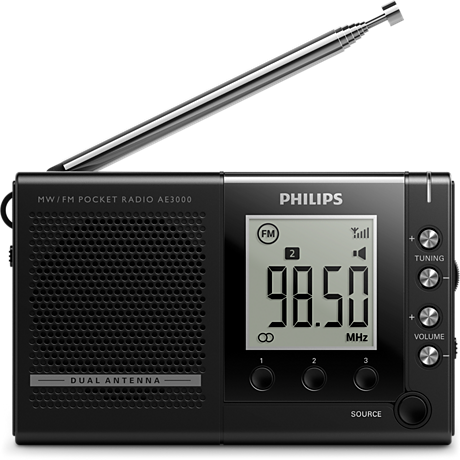 AE3000/00  便攜式收音機