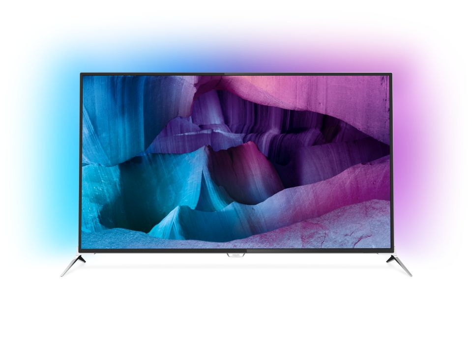 Ultraflacher 4K UHD LED TV powered by Android