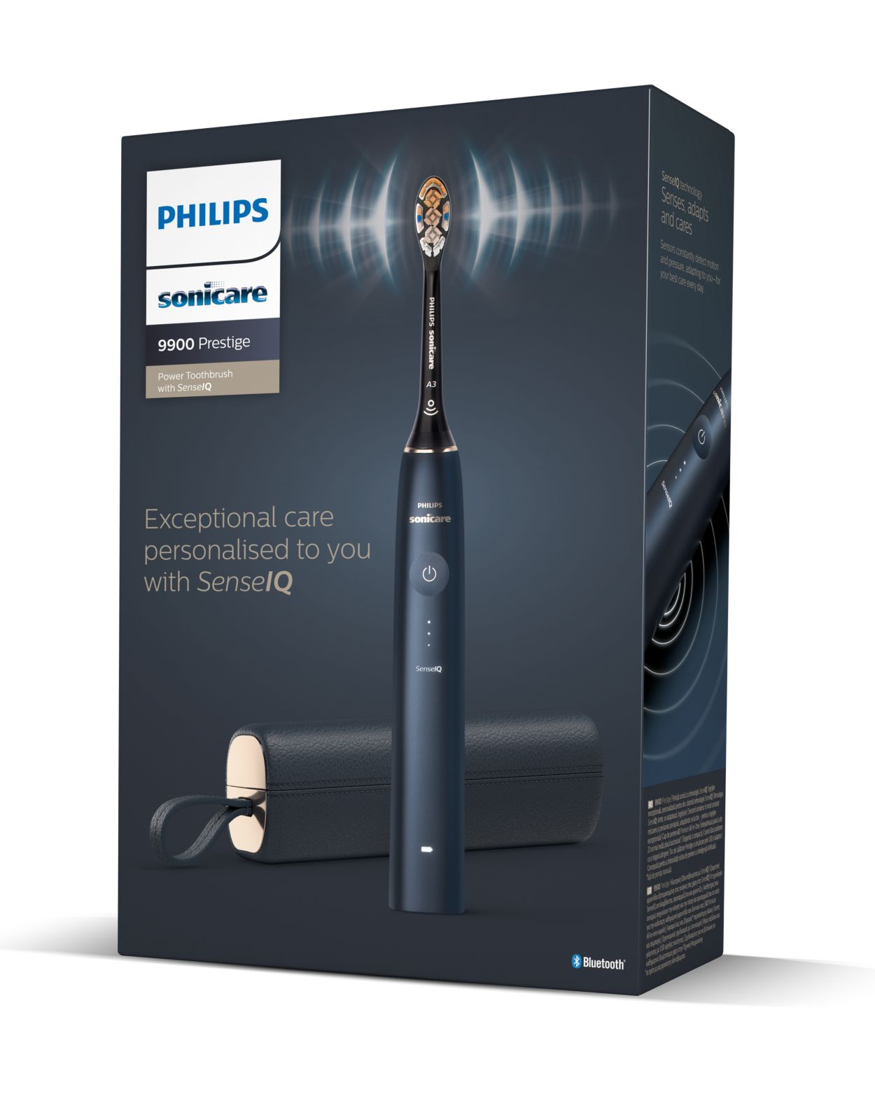 Philips Brosse à Dents Électrique à Technologie Sonique, Bleu Foncé