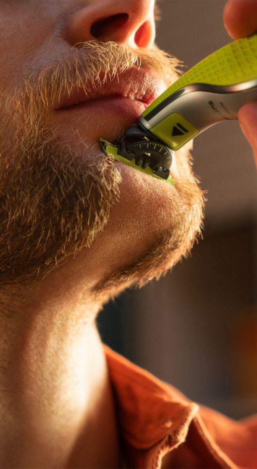 OneBlade trim, edge and shave any length of hair Philips