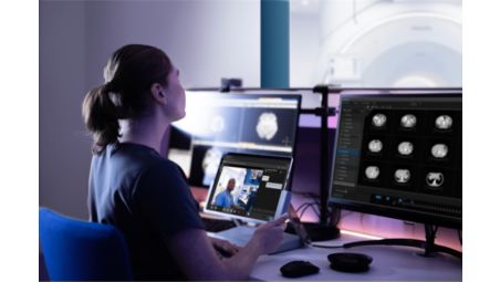 Virtual access for imaging experts to view the scanner console