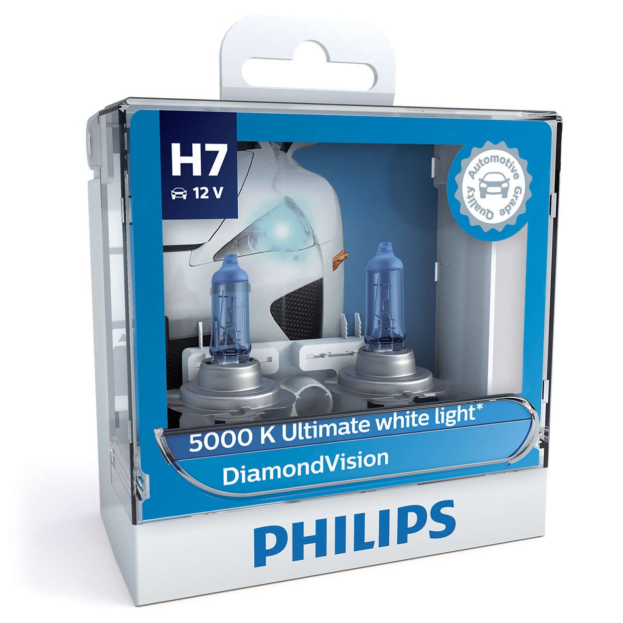 2x ampoules Philips H7 Diamond Vision 55W 12972DVS2 