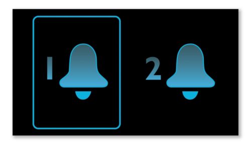 Tweevoudig alarm om u en uw partner op verschillende tijden te wekken