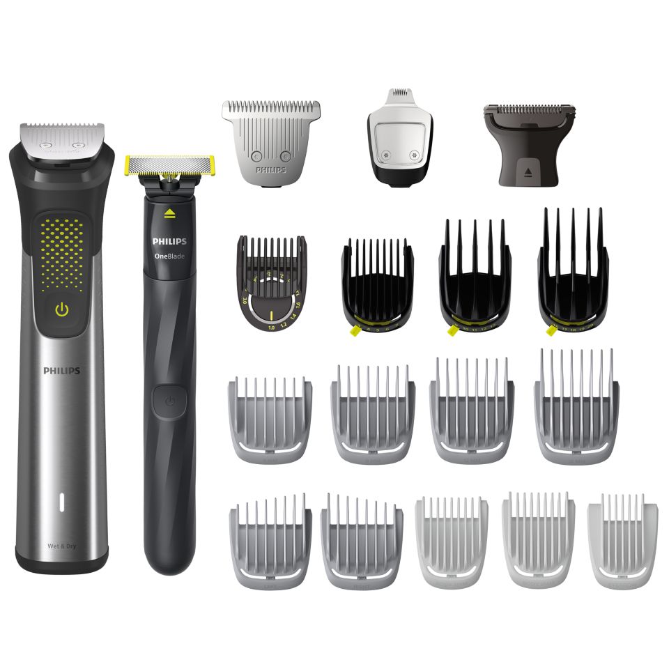 The Beard & Hair Trimmer Starter Kit with 2 Combs (1-20mm)