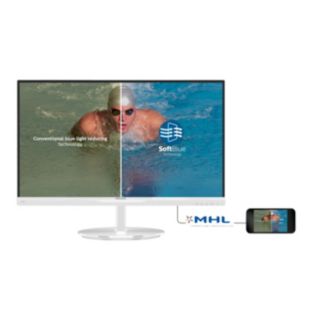 LCD monitor with SoftBlue Technology