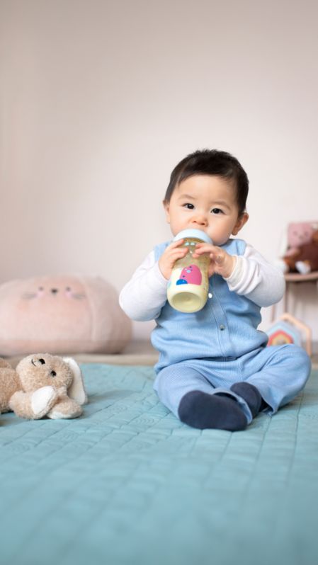 Supports baby's individual drinking rhythm