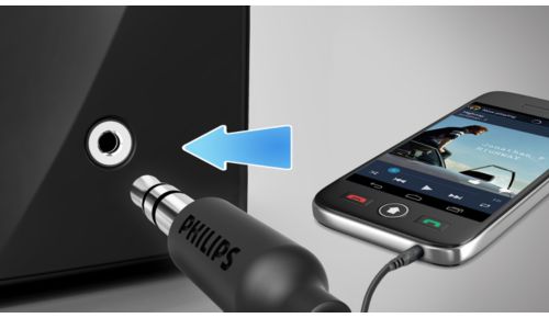 Audio-ingang voor het afspelen van draagbare muziekapparaten