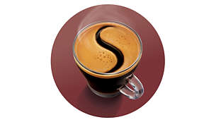 Deliciosa capa de crema de café como prueba de la calidad SENSEO®