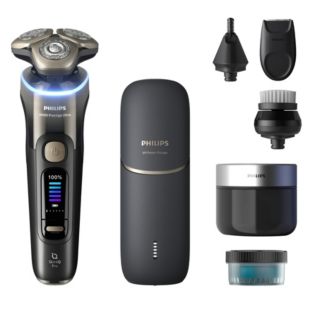 i9000 Prestige Ultra 搭载 SkinIQ Pro 技术的干湿两用电动剃须刀