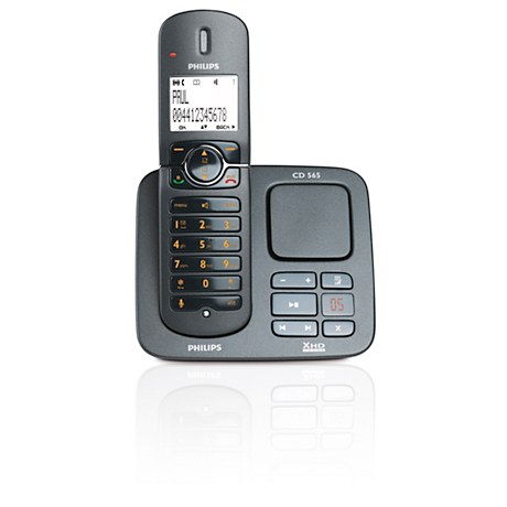 CD5651B/53 Perfect sound Bezdrátový telefon se záznamníkem