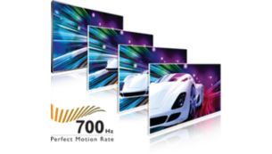 700 Hz Perfect Motion Rate (PMR) voor superscherpe actiebeelden