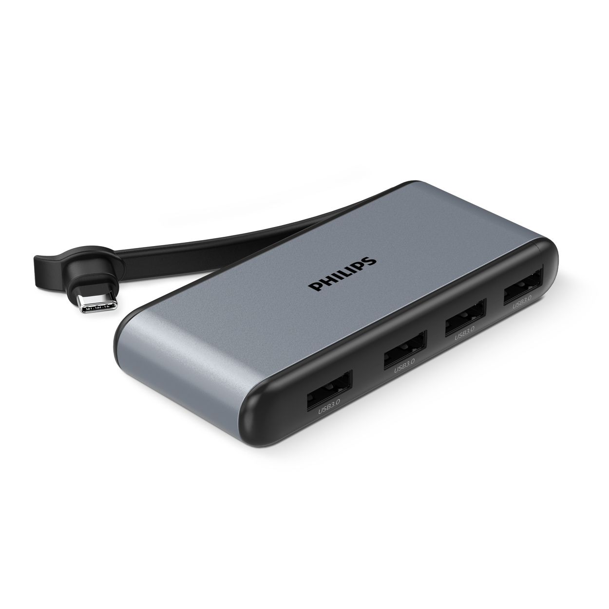 La prise USB-C 3.1 permet d'obtenir un mini-concentrateur 4 ports