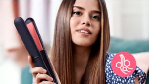 Keratin ceramic plates for easy straightening and shiny hair